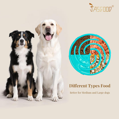Premium Slow Feeder Dog Bowl for Large and Medium Breeds - Anti-Gulping Design to Prevent Bloat and Choking