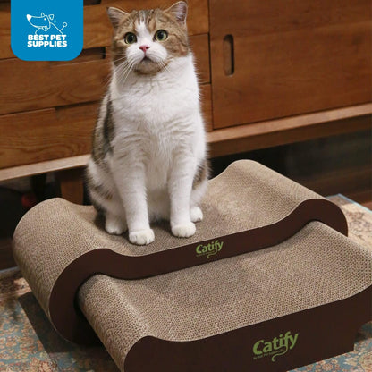 Catify Cat Scratcher, Fun Interactive Scratchers,, Furniture Saver Indoor Play, Heavy Duty