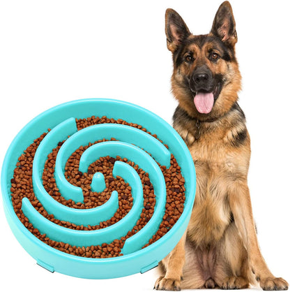 Premium Slow Feeder Dog Bowl for Large and Medium Breeds - Anti-Gulping Design to Prevent Bloat and Choking