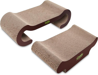 Catify Cat Scratcher, Fun Interactive Scratchers,, Furniture Saver Indoor Play, Heavy Duty