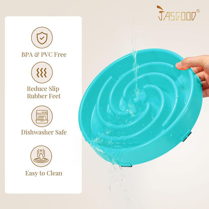Premium Slow Feeder Dog Bowl for Large and Medium Breeds - Anti-Gulping Design to Prevent Bloat and Choking